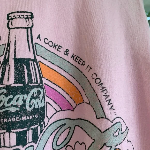 Coca Cola pink ruched tank top - Picture 6 of 9